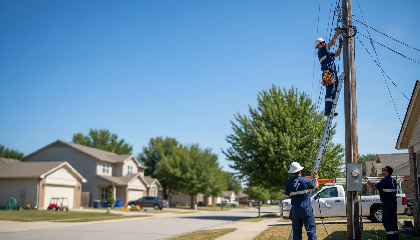 Residential electrician providing installation services in Scobey, MS